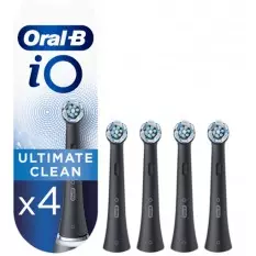 Brossettes dentaires Oral-B IO Ultimate black - Blister de 4