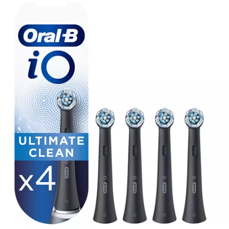 Brossettes dentaires Oral-B IO Ultimate black - Blister de 4