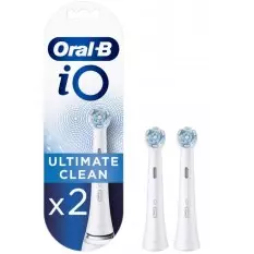 Brossettes dentaires Oral-B IO Ultimate blanche - Blister de 2