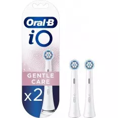Brossettes dentaires Oral-B IO Gentle Care blanche - Blister de 2