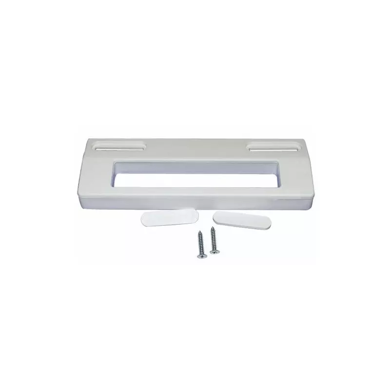 Poignée de porte de réfrigérateur - Blanche - Universelle - Type arrondie -  Entraxe des vis: mini 90mm à maxi 170mm