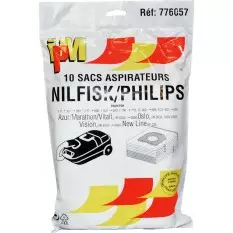 Vhbw 10x Sacs compatible avec Philips Expression FC 8600 - 8649, HR 8300 -  8349 aspirateur - papier, 25,8cm x 16,2cm, couleur sable