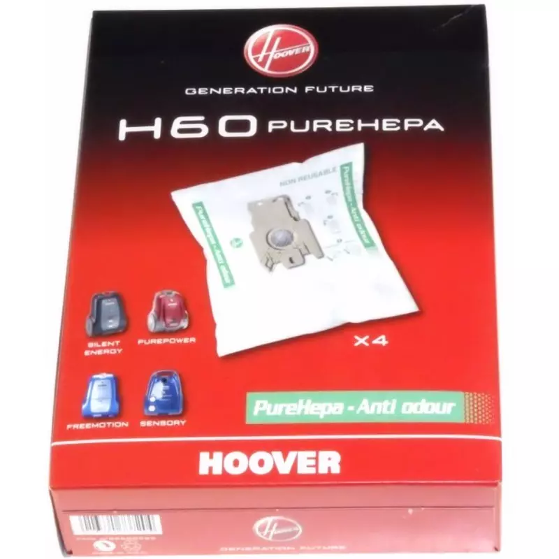 Sac aspirateur H60 Hoover Silent Energy, PurePower, Freemotion