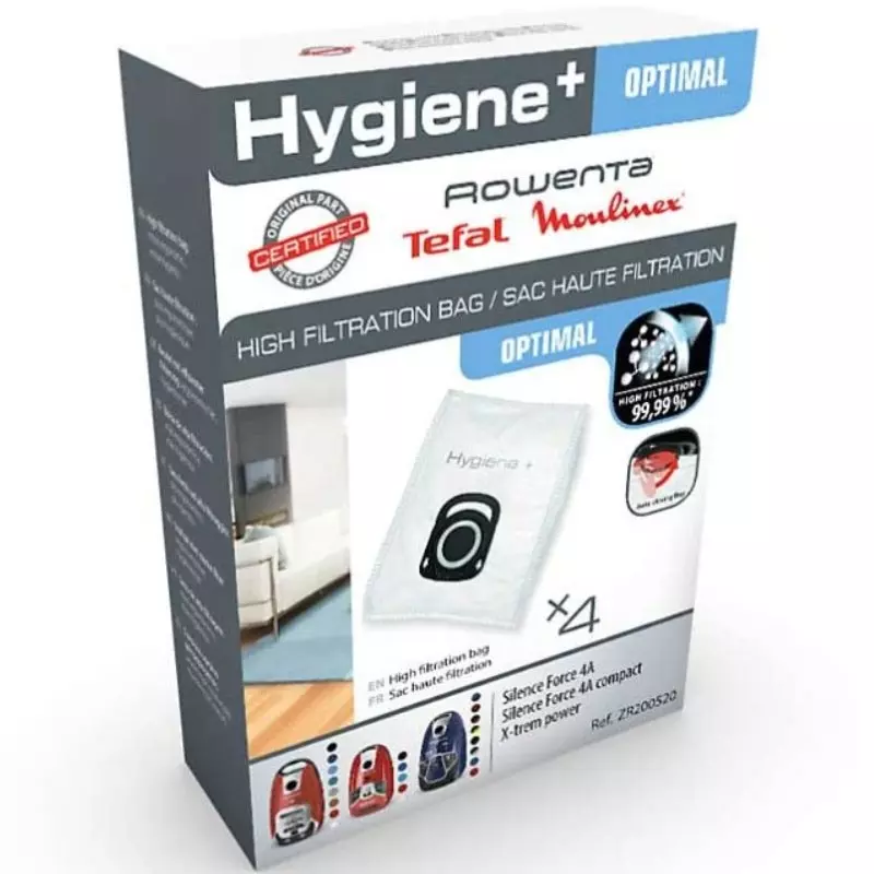 Sac Hygiene Plus Rowenta Silence force 4A, Compact Power, X-Trem