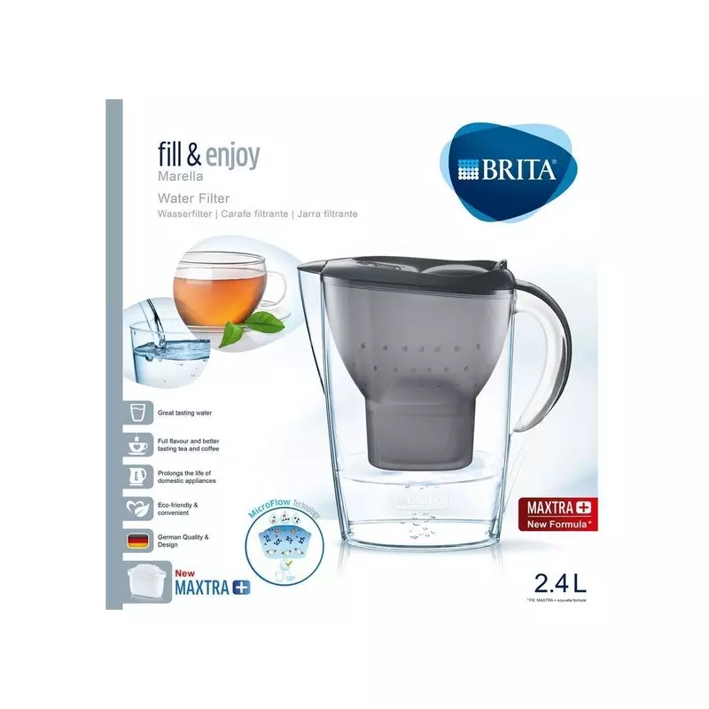 Carafe BRITA 1014564 Coffret Marella graphite + 3 Maxtra Pas Cher 