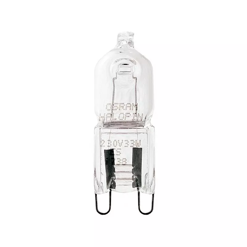 Ampoule halogène 25 Watts blanc chaud avec culot G9 pour hotte