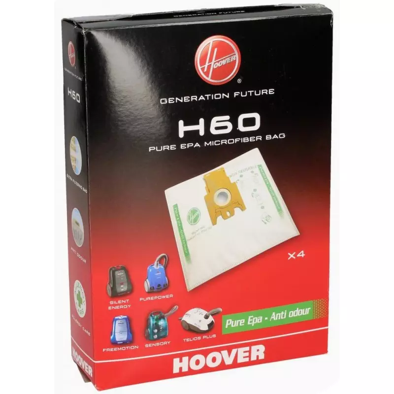 Les Sacs D'Aspirateur Compatible Avec Hoover H60 I H 60 Purehepa I