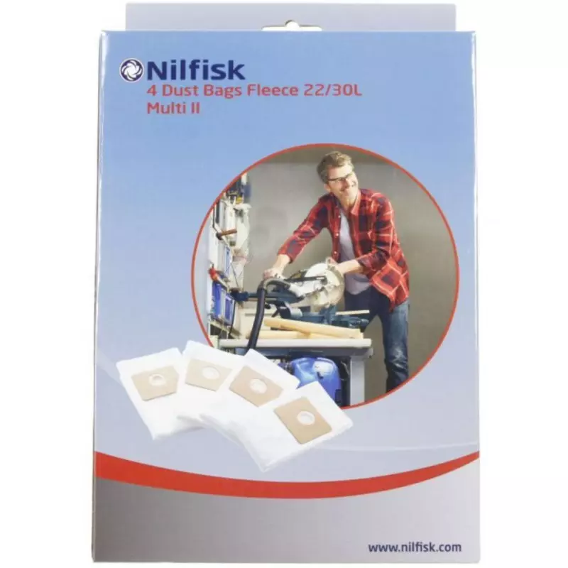 MisterVac compatible avec les sacs de rechange pour sacs d'aspirateur 10  pièces Nilfisk Multi II 30 T Inox VSC : : Cuisine et Maison