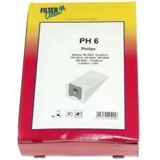 Vhbw 10 sacs d'aspirateur, 4 filtres inclus, compatible avec Philips  HomeHero, Impact, Jewel, Mobilo, Performer Active aspirateur, microfibre