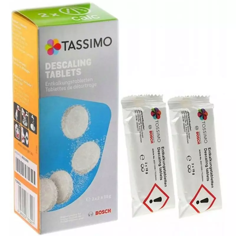 Bosch Kit d'entretien détartrant Tassimo + languettes de nettoyage 311196,  311759, 00311813, 311981