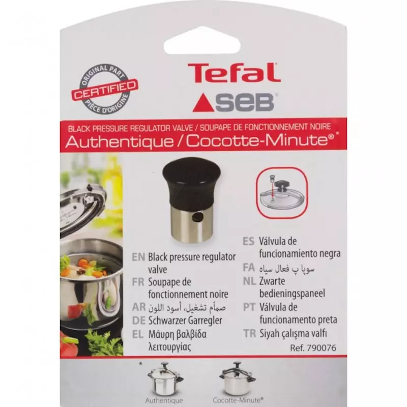 Soupape noire de sécurité tournante de cocotte minute Seb / Tefal