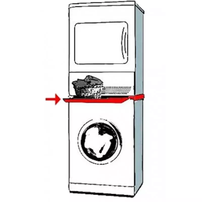 Kit de superposition universel WPRO pour lave-linge et sèche-linge 