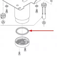Joint torique silicone diamètre 43mm cafetière Delonghi