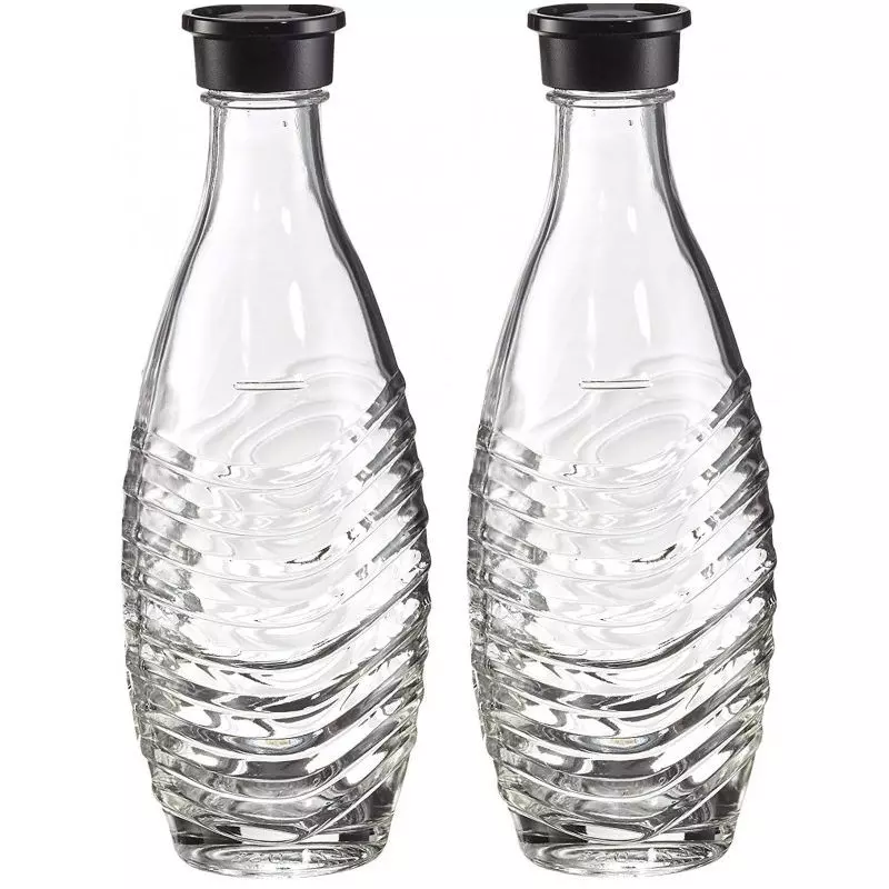 Pack de 2 carafes en verre 0,60 litres Sodastream Penguin et Crystal