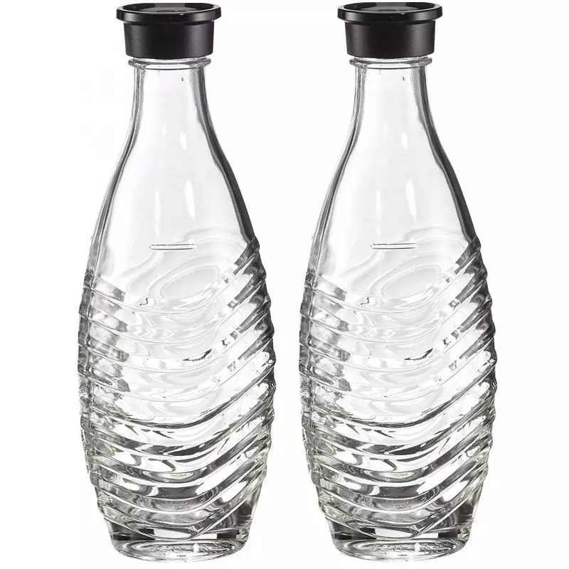 Lot de 2 Carafe en verre SodaStream 0,6L (Transparent) à prix bas