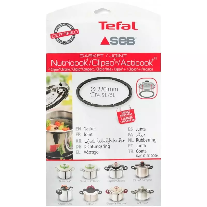 Joint autocuiseur Seb / Tefal Nutricook, Clipso Chrono 4,5 et 6 litres