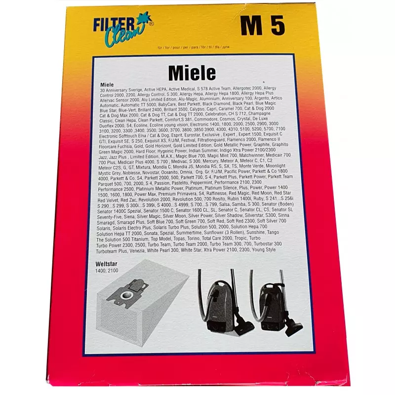 Sacs microfibre aspirateur miele fjm s300 - s500 - s700 x5 - NPM Lille