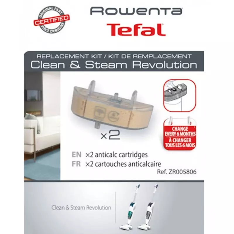 Cartouche filtrante anti-calcaire Clean & Steam Revolution Rowenta