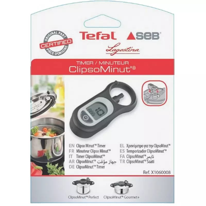 Minuteur noir autocuiseur Seb Clipso Minut' Duo, Minut Easy, Minut Perfect