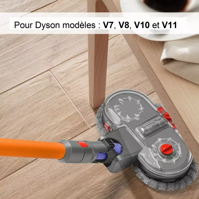 Brosse aspirante et nettoyante compatible Dyson V7, V8, V10 et V11