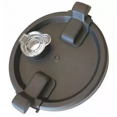 Couvercle noir avec joint pour la cuisson robot M6 Compact Cook, Elite, de Luxe