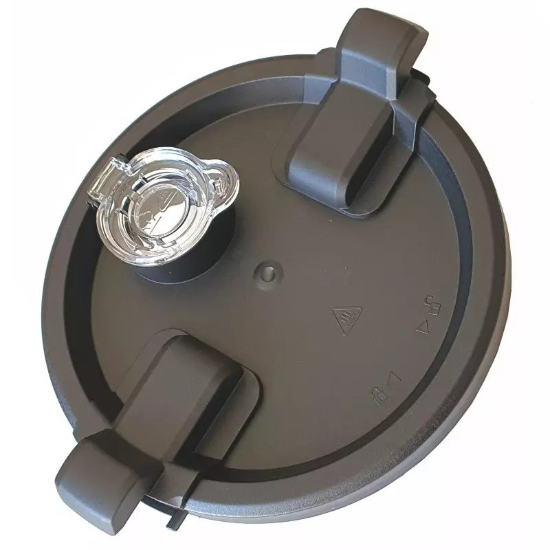 Couvercle noir avec joint pour la cuisson robot M6 Compact Cook, de Luxe