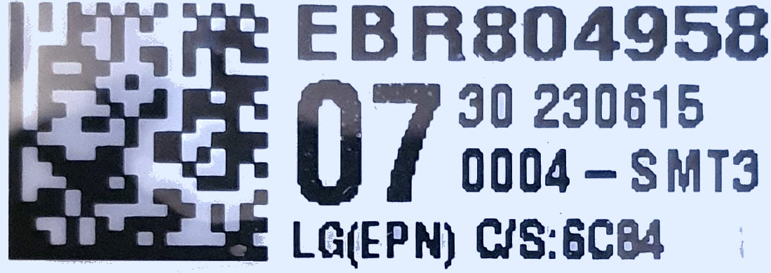 carte LG EBR80495807